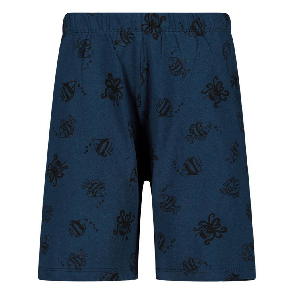 Orange Stars pyjama met printopdruk oranje/blauw
