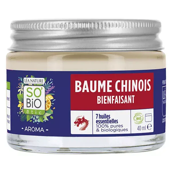 Bálsamo Chinês Orgânico Benéfico So'Bio Étic Aroma 40ml