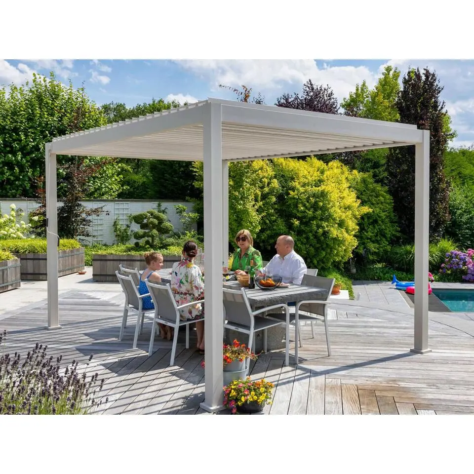 Mirador Deluxe terrasoverkapping 300 x 400 cm grijs