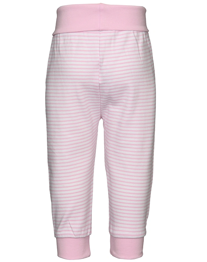 Schlupfhose STERNCHEN geringelt in rosa/weiß