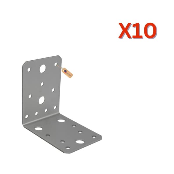 Vinkelbeslag 90x90x65x2.5 mm, 10 stk