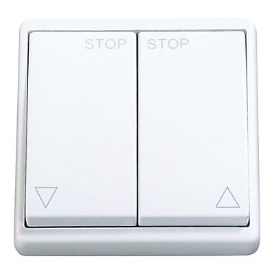 Volet roulant électrique alu motorisé filaire Protecta blanc 180 x h.215 cm