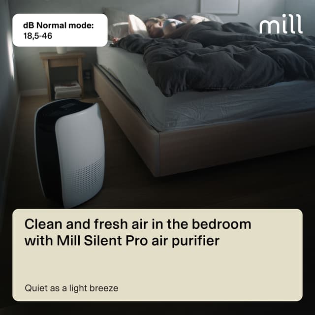 Mill Silent Pro Compact air purifier APSILENTCO (Mill white)