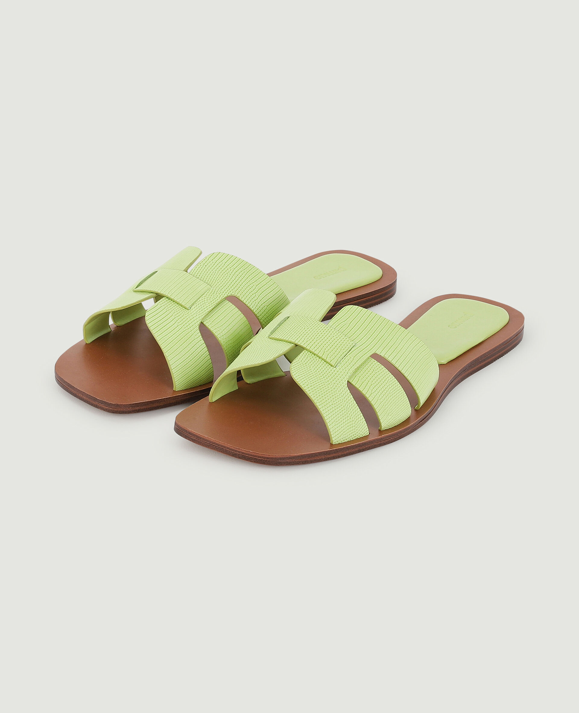 Mules plates - Vert