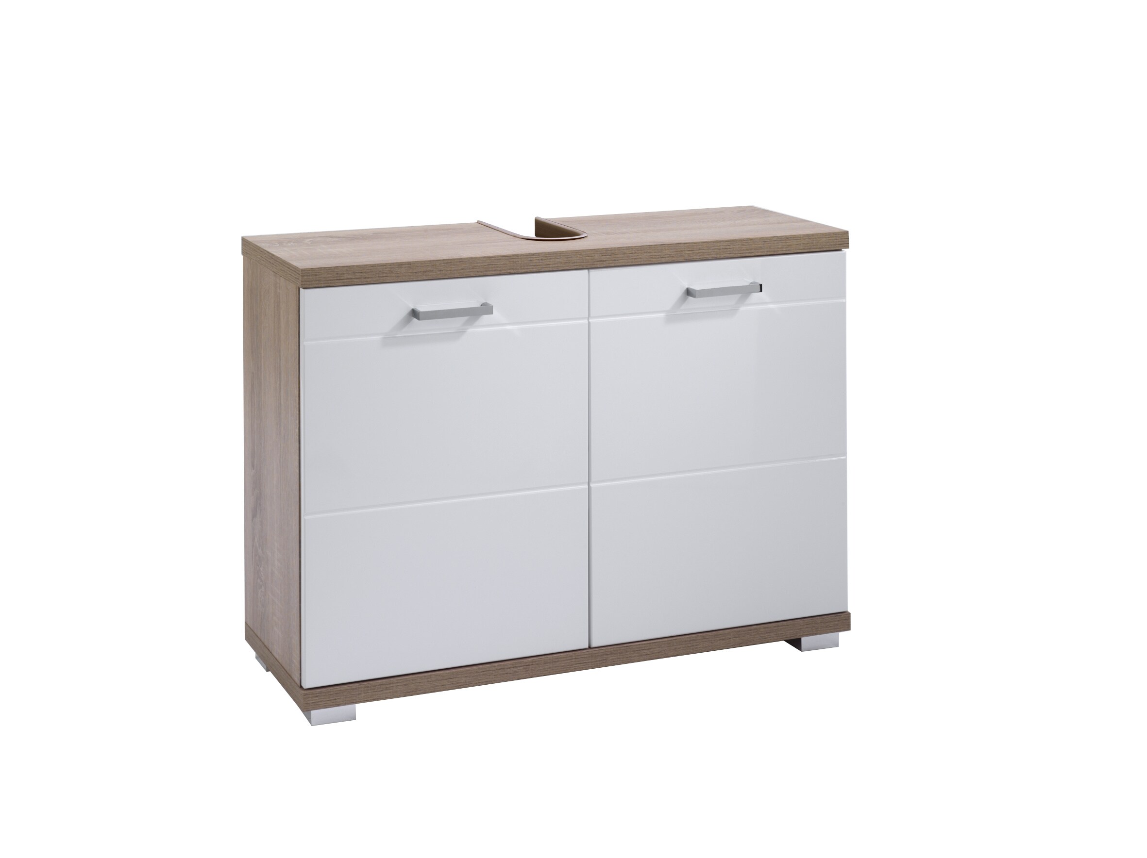 byLIVING Waschbeckenunterschrank NEBRASKA, Breite 80 cm, Artisan Eiche/weiß