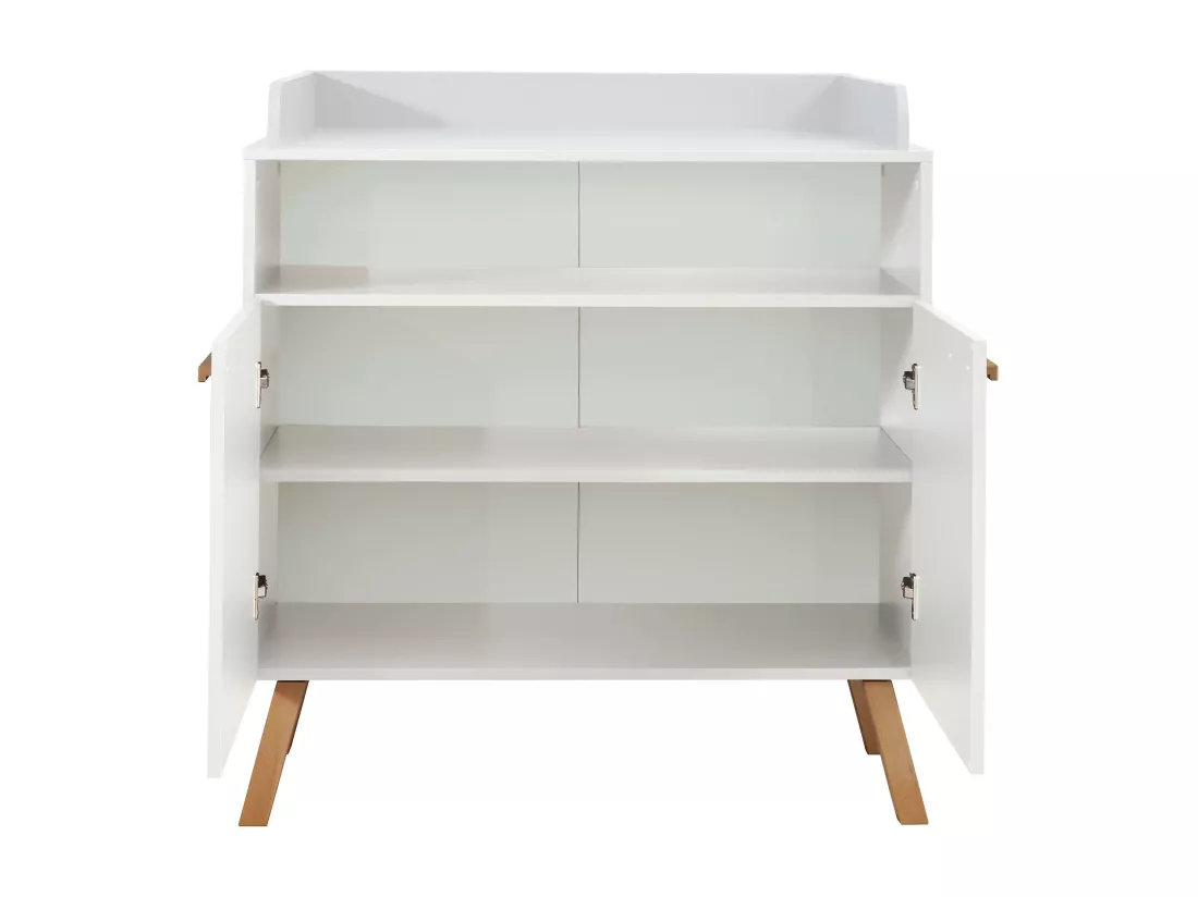 Armoire à langer - Mélaminé - Blanc - 96 - 105 - 78 cm