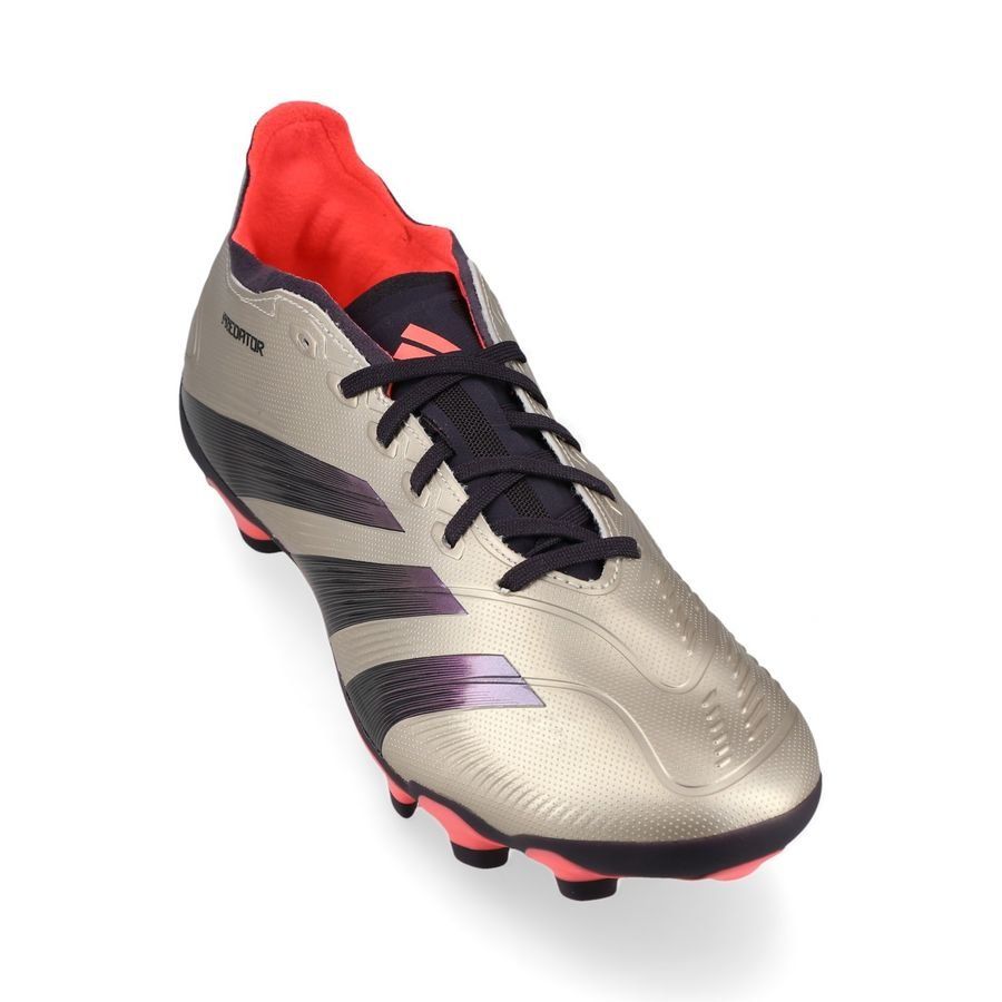 adidas Predator League MG Vivid Horizon - Argenté/Aurora Black/Turbo