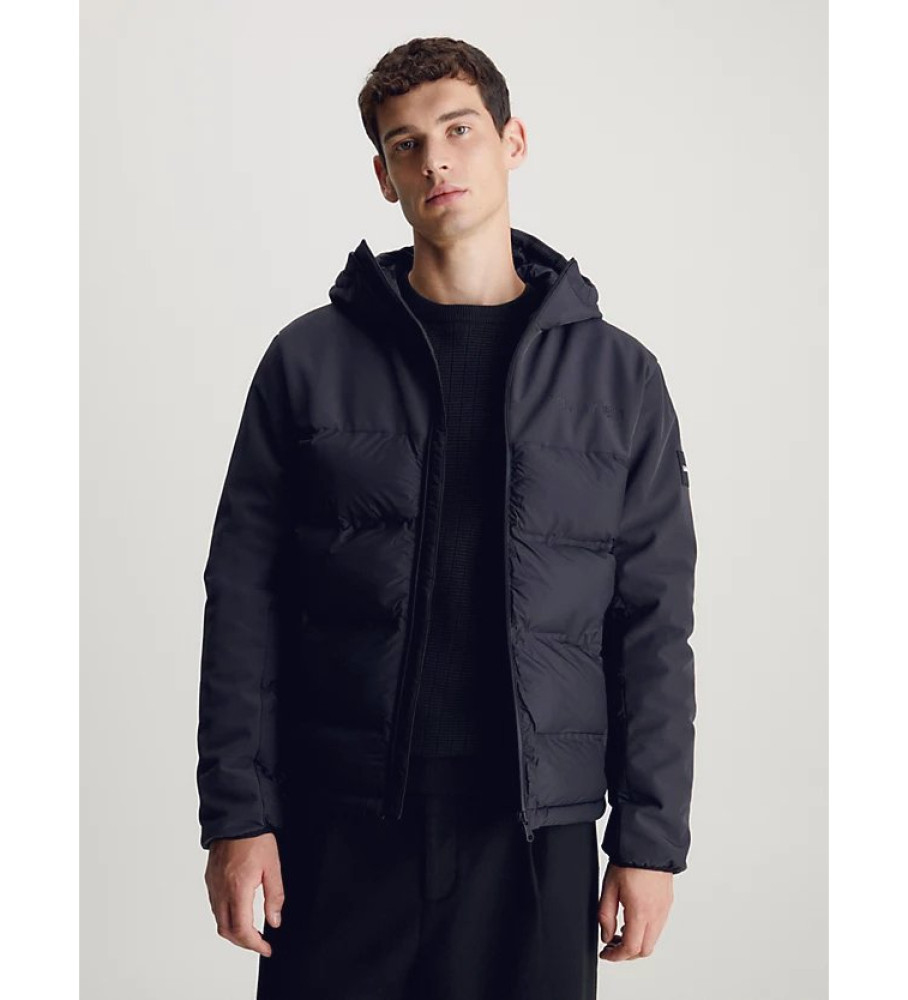 Jaqueta acolchoada Calvin Klein azul-marinho tamanho médio
