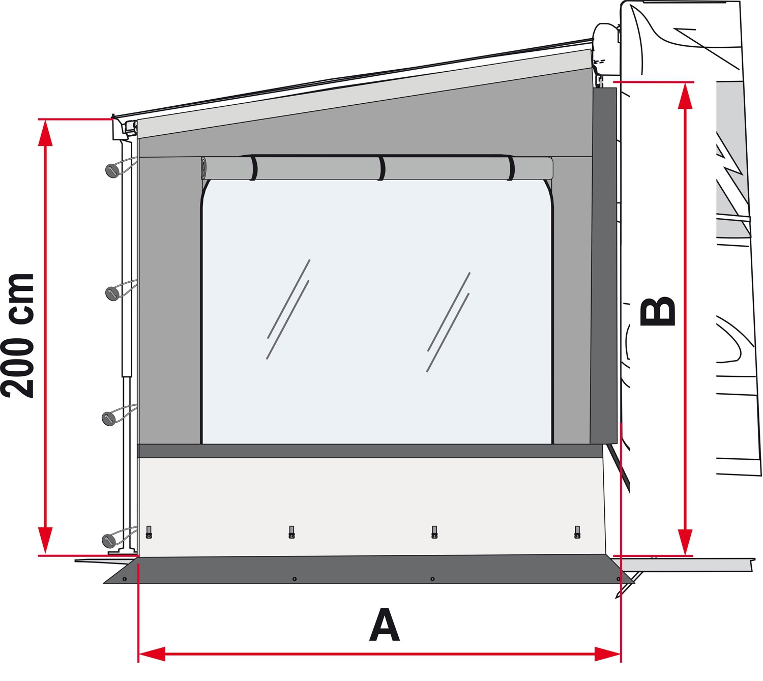Fiamma Side W Seitenwand für F35 und Caravanstore