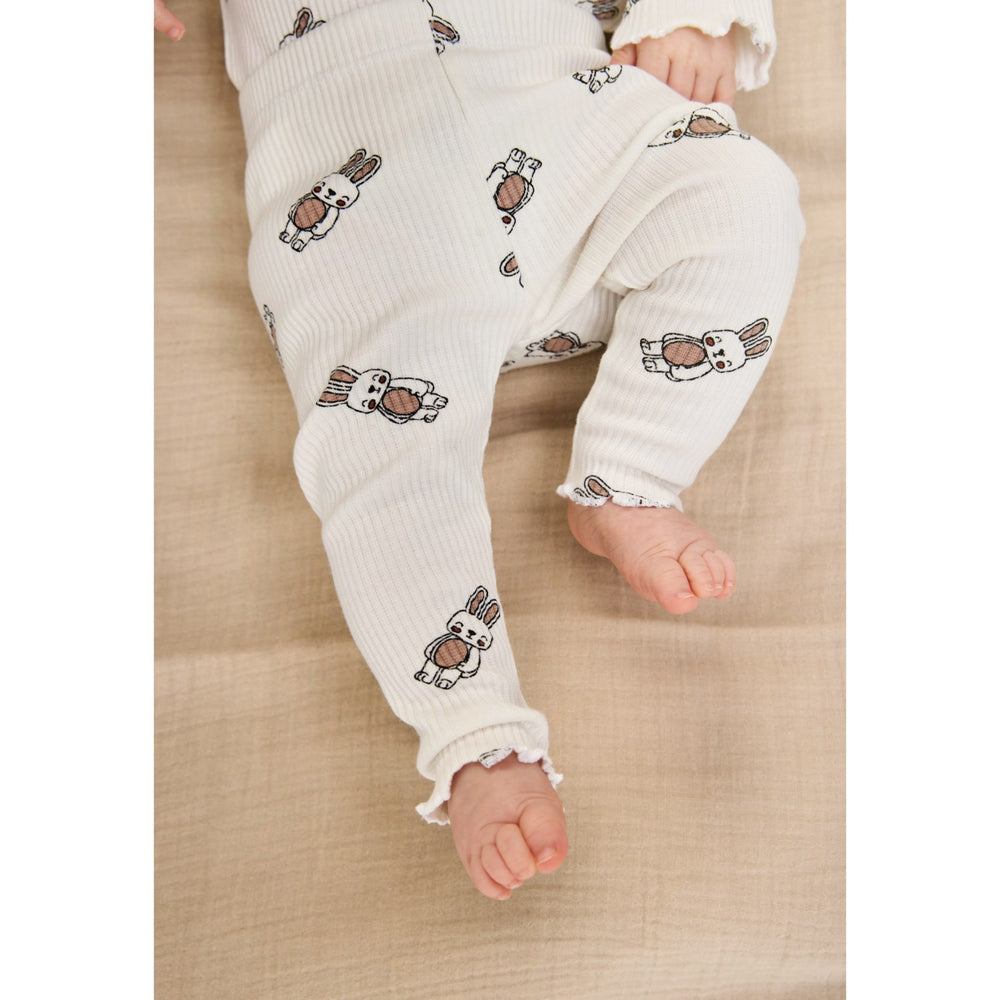 Køb THE NEW Siblings Cloud Dancer AOP TNSBPippa Rib Leggings