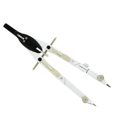 KUM® 501.37.01 Gelenk -Geometriezirkel mit Gewindespindel + 2 Ersatzminen