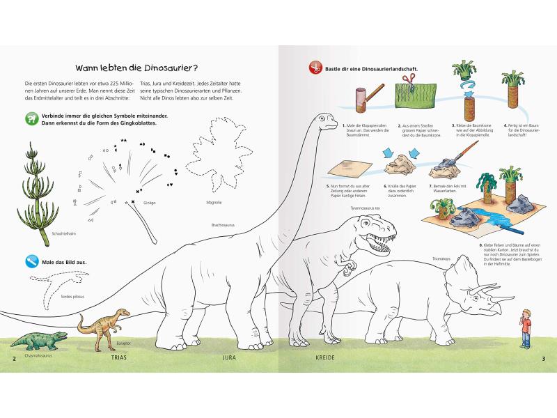 Ravensburger Kinder-Sachbuch WWW aktiv-Heft Dinosaurier Kompaktes Sachwissen für Dino-Fans