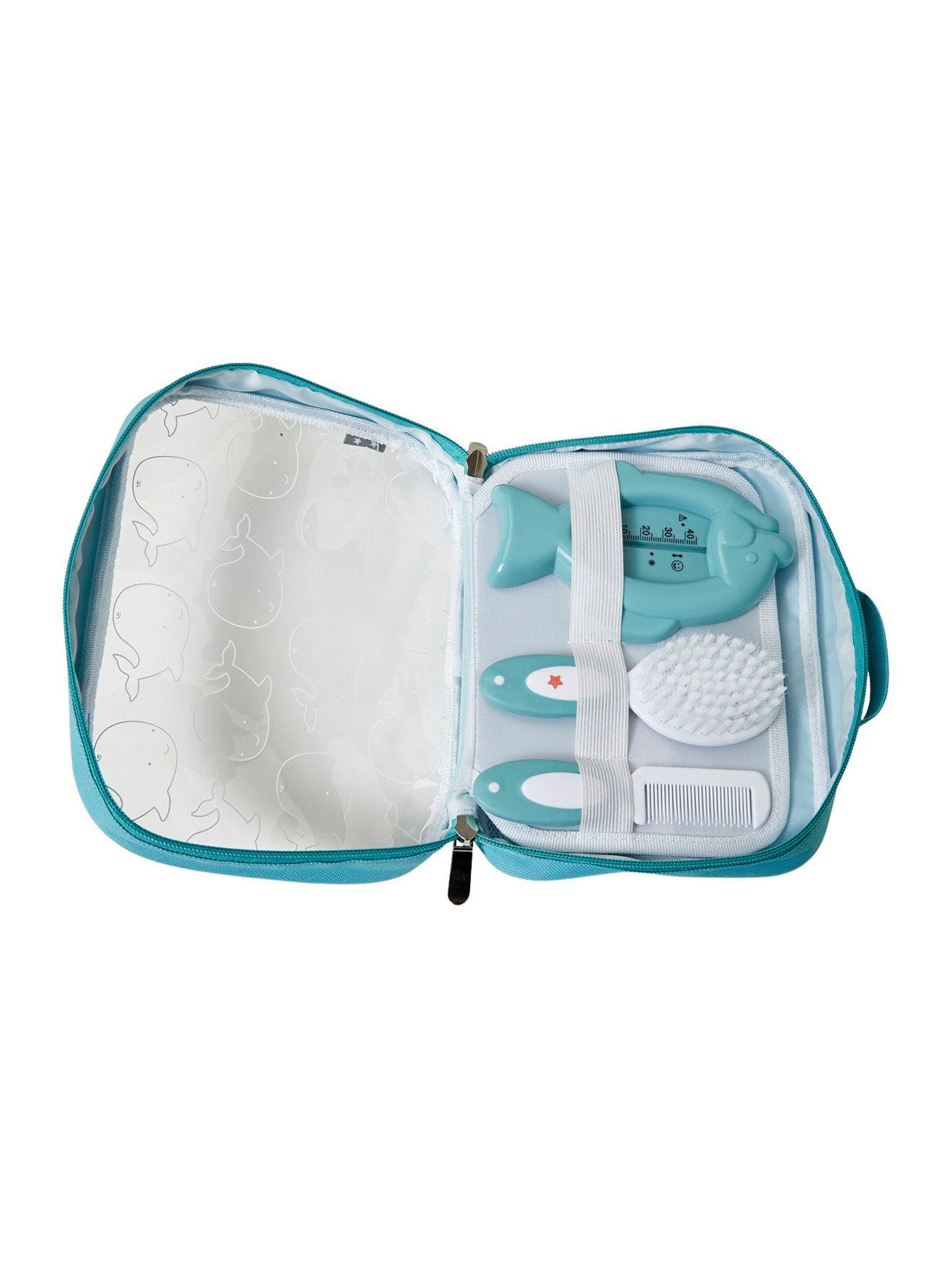 Vertbaudet Baby Pflegeset, 6 Teile grau