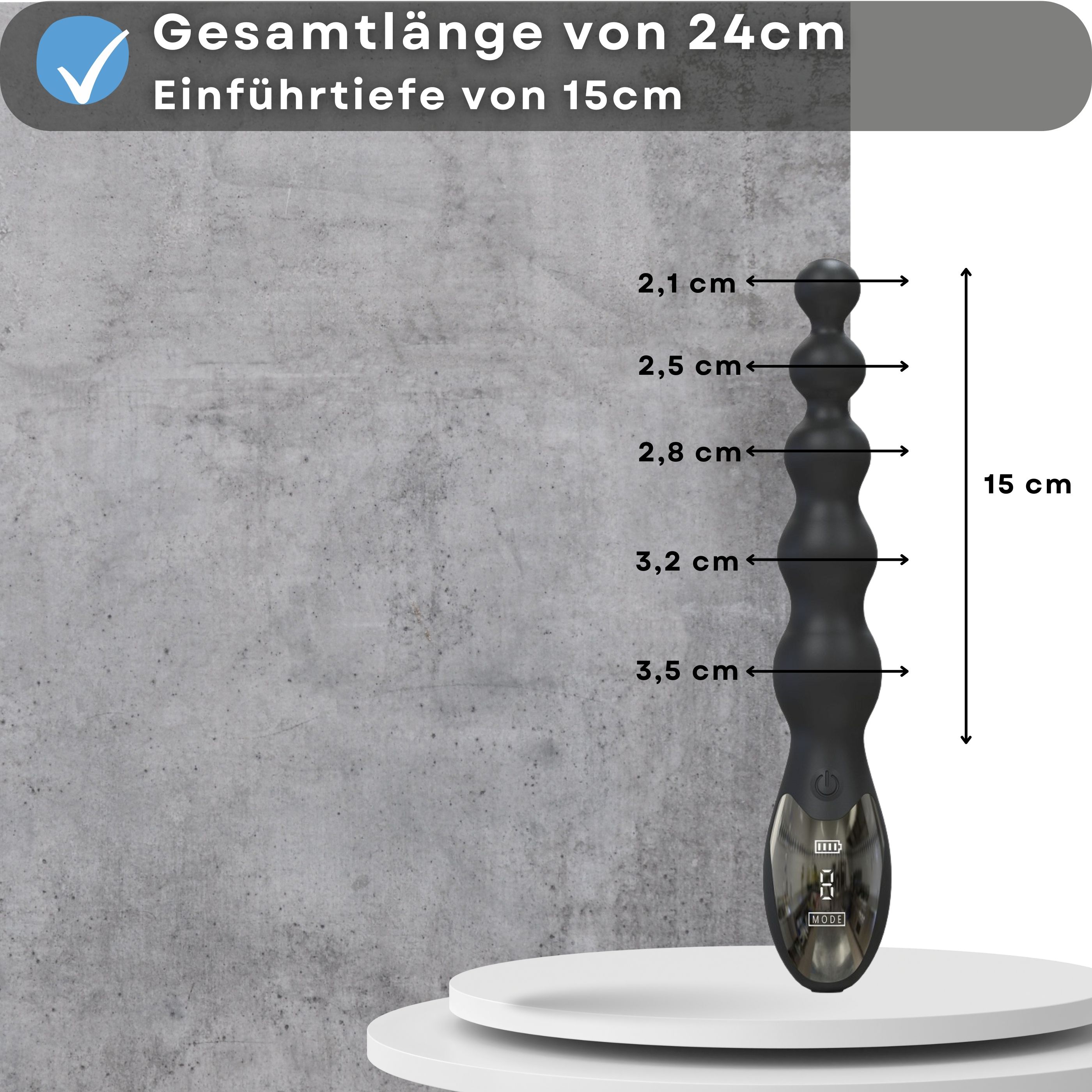 Lovelyness - Analvibrator mit Kugeln