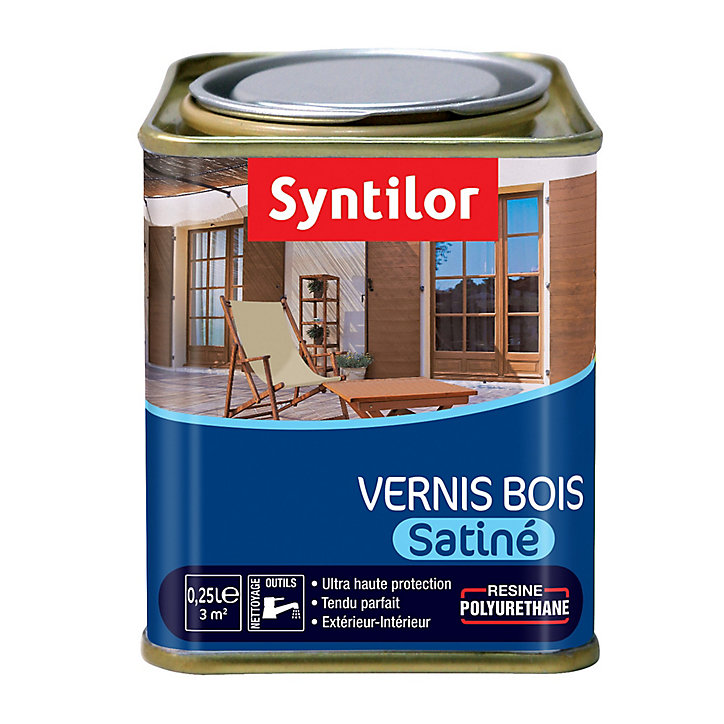 Vernis extérieur BS Ton chêne clair Satiné Syntilor - 0.25 L