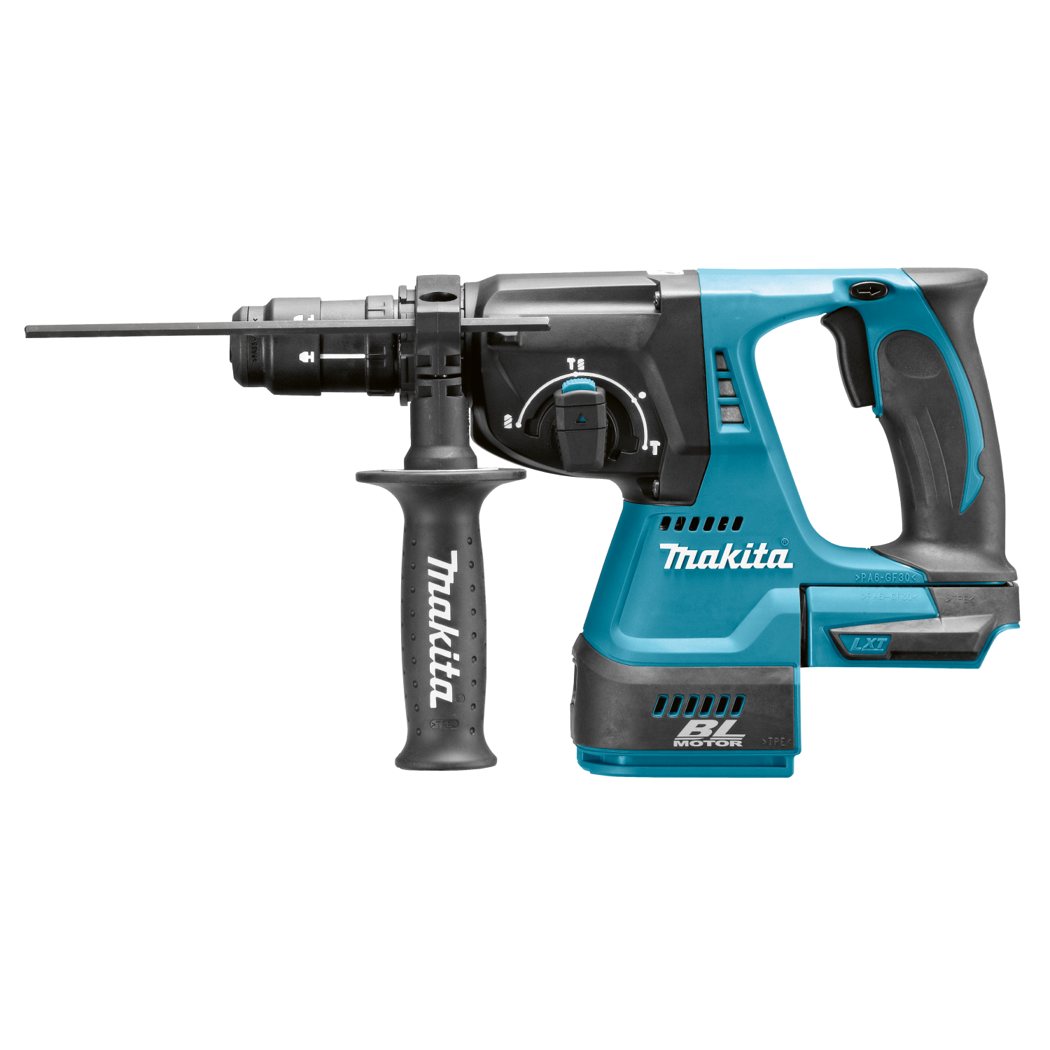 Makita DHR243RMJV 18V Li-Ion Accu SDS-plus combihamer incl. snelspanboorkop en stofafzuiging set (2x 4.0Ah accu) in Mbox - 2J - koolborstelloos
