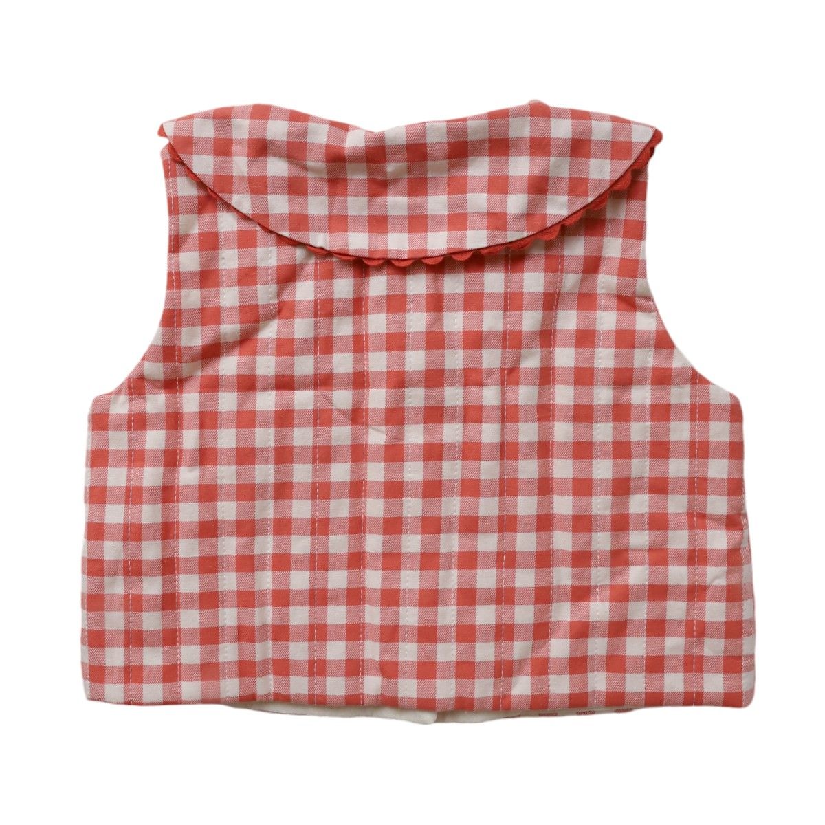 Gilet sans manches vichy - La petite poule rousse Jolie saison