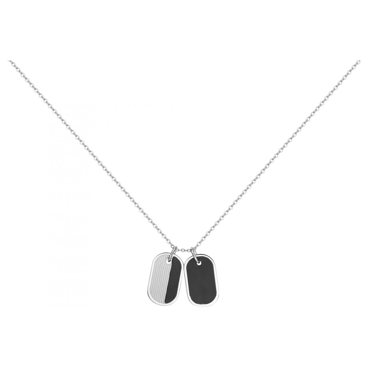 Collier mix médailles sur chaîne Cameron en Acier 316L