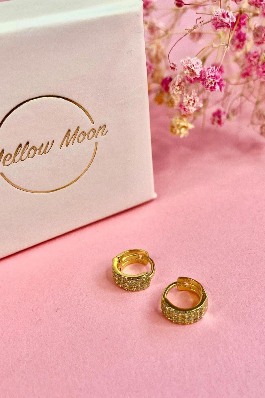Mellow Moon Kreol M. Tre Rækker Klar Sten- (1 par)
