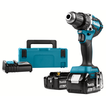 Makita 18V LXT boor-/schroefmachine DDF484RTJ (incl. 2 accu's 5.0Ah + lader)