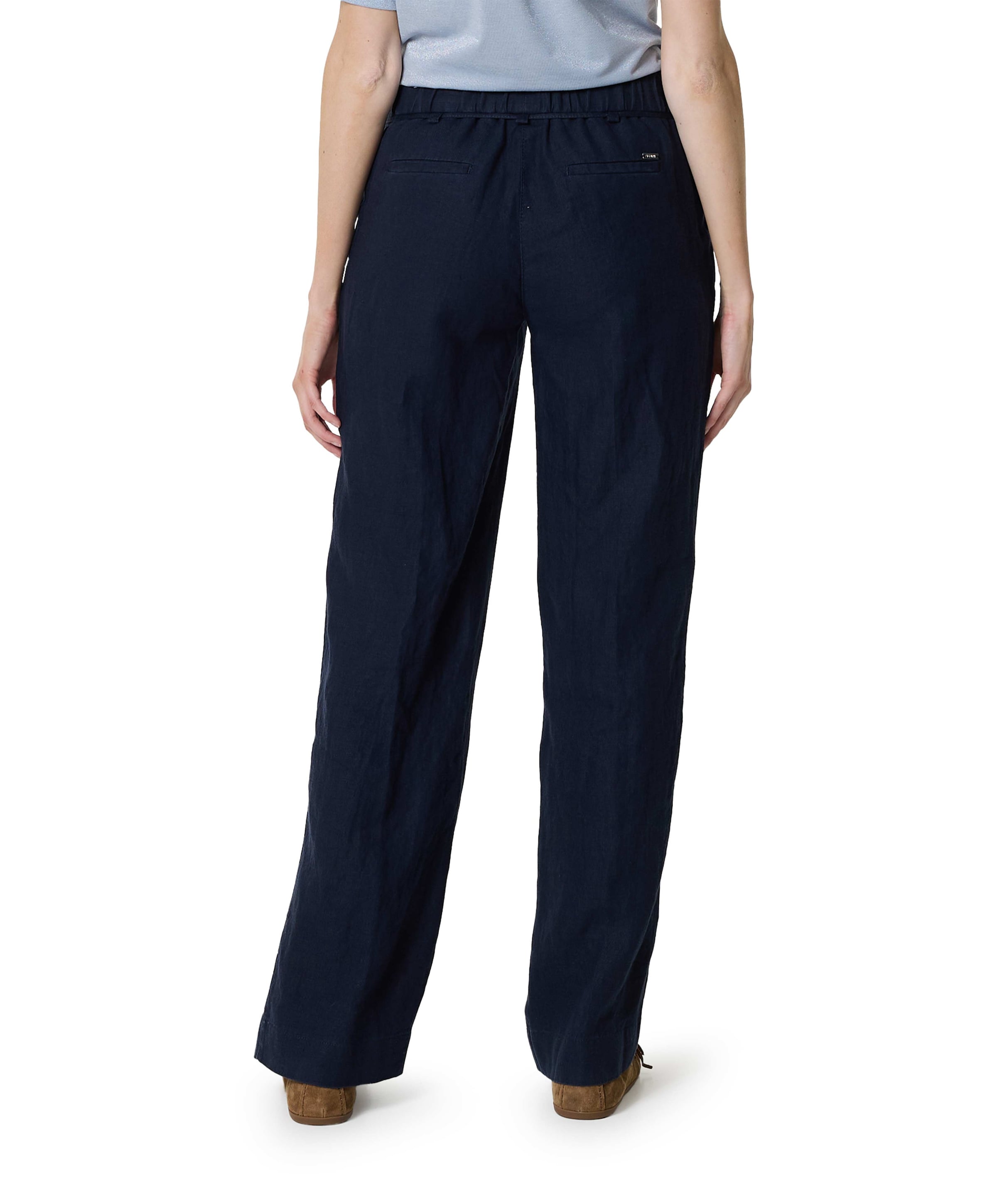 Toni Pia Wide Chic dames broek blauw