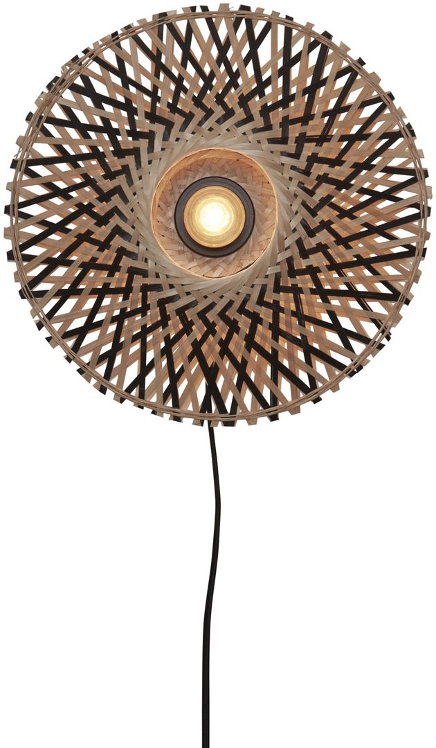 Good&Mojo   Kalimantan Natural Black Wandlamp
