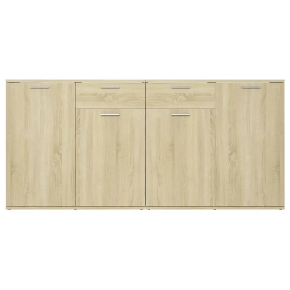 vidaXL - Dressoir - Bruin - Bewerkt hout