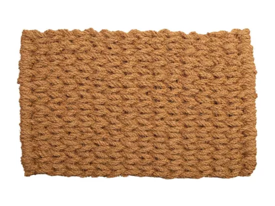 Tapis en corde de coco marron 80x50x3