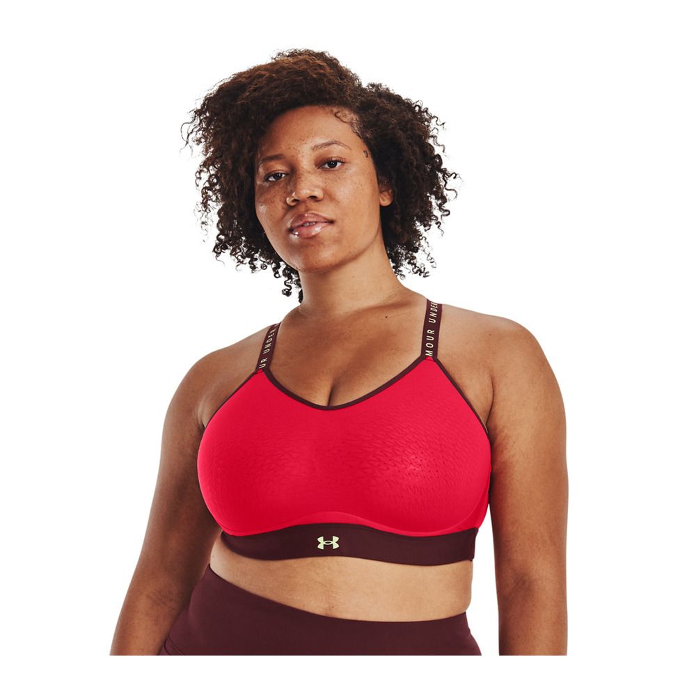 Under Armour INFINITY LOW - Brassière Femme red
