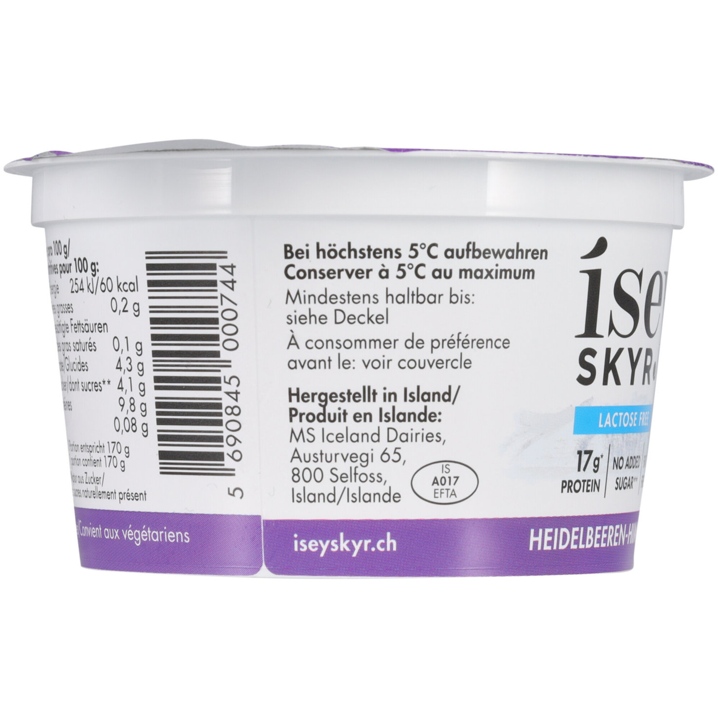 Isey Skyr Heidelbeere & Himbeere laktosefrei