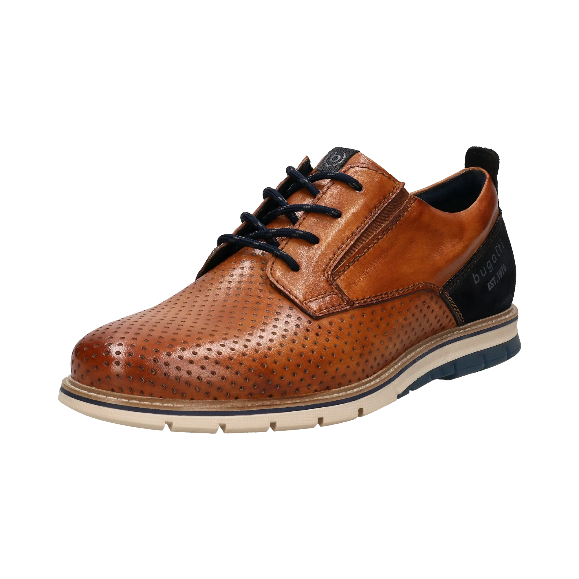 Leder Schnürer cognac