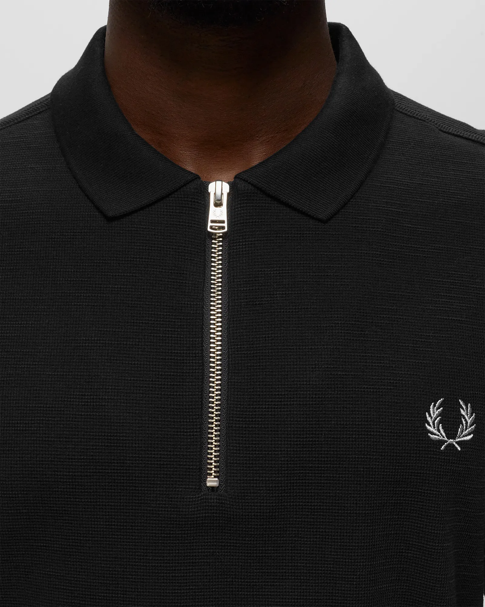Fred Perry Waffle Texture Polo Shirt