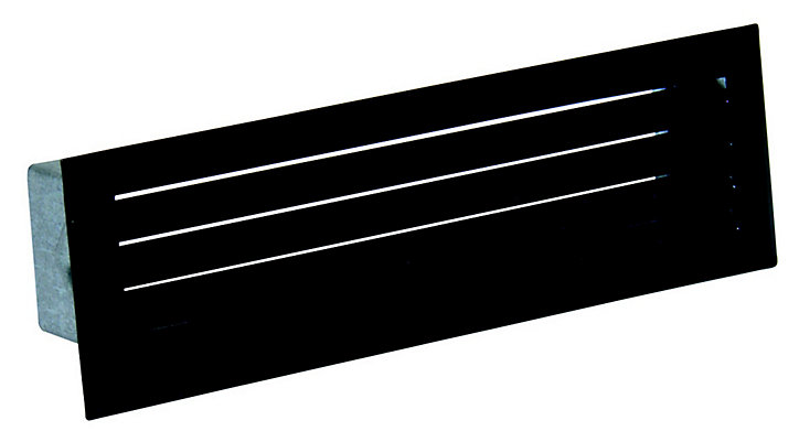 Grille de décompression avec précadre noir 195 x 60 DMO