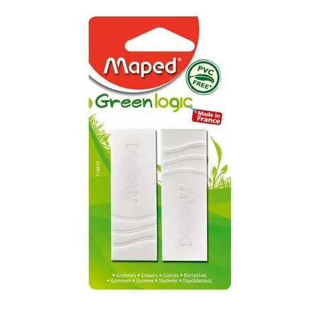 Maped Radierer Greenlogic weiß, 2 Stück
