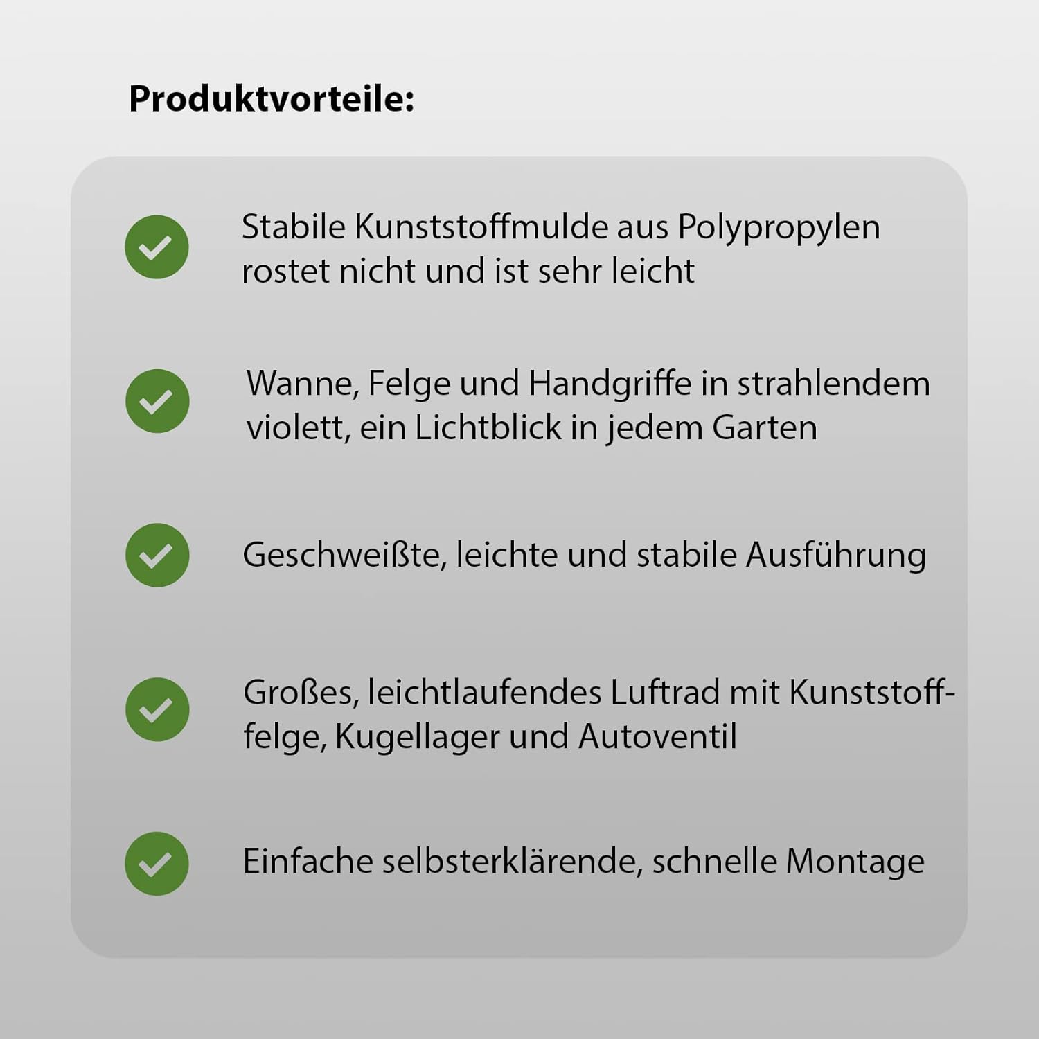 Schubkarre 250 kg Traglast 100 Liter Volumen Bauschubkarre Gartenschubkarre violett Schiebkarre Garten rostfrei verstärkter Rahmen mit Schutzbügel für Langlebigkeit