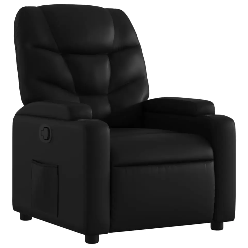 vidaXL - Fauteuil - Zwart - Kunstleer