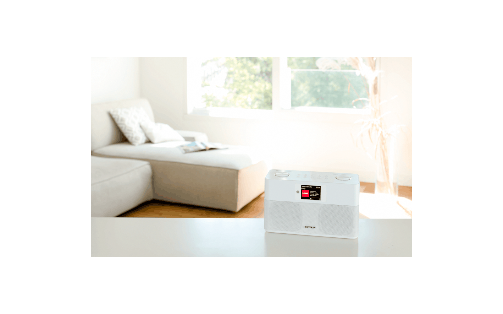 Kenwood CR-ST100S-W Smartradio mit DAB+ und Bluetooth Audiostreaming weiß