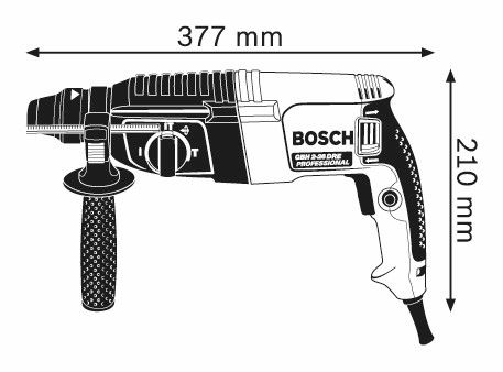 Bosch GBH 2-26 Boorhamer in Koffer - 06112A3000