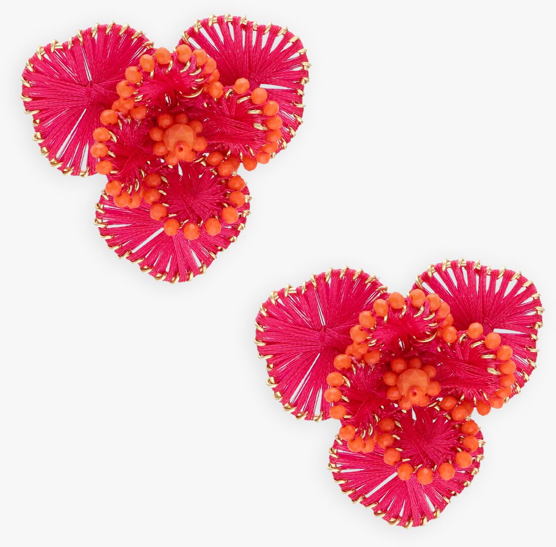 roze lott. gioielli oorbellen flower earring l