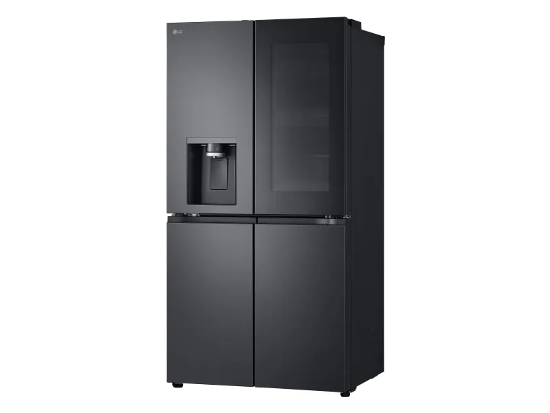 LG GMG960EVJE - Køleskab/fryser - frans dør-bundfryser med vanddispenser, isdispenser - Wi-Fi - bredde: 91.4 cm - dybde: 72.9 cm - højde: 179.2 cm - 638 liter - Klasse E - essens sort stål