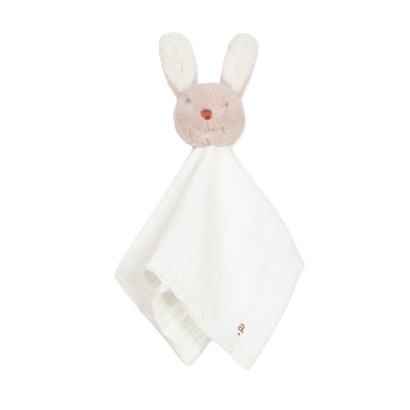 Doudou lapin en fausse fourrure et matière lange mixte Absorba Aucune nuance