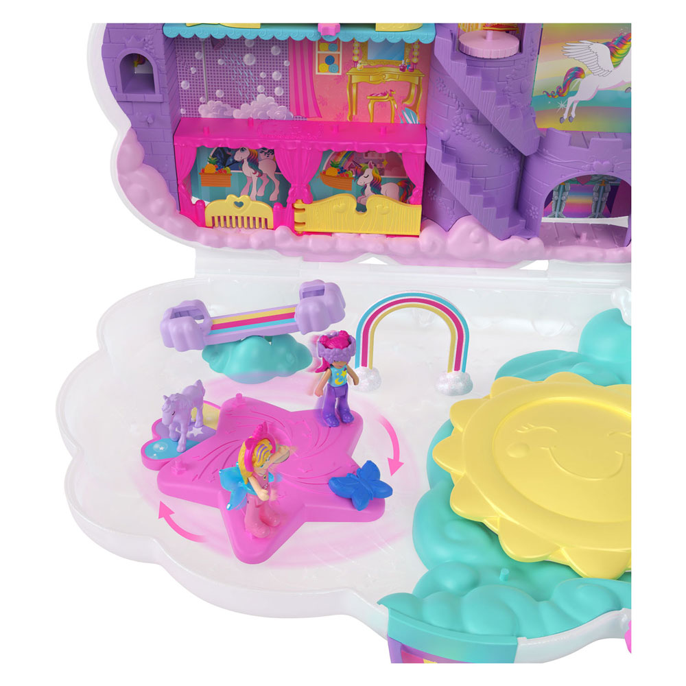 Polly Pocket Salon van de Regenboog Eenhoorn Speelset