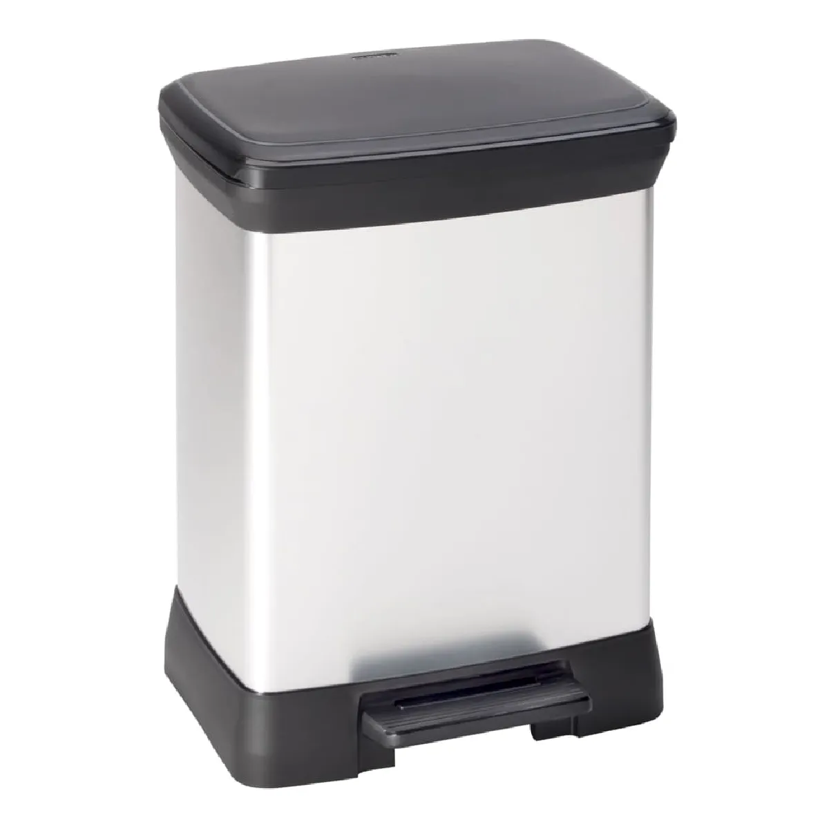Curver Deco Rectangulaire - 30L - Argenté