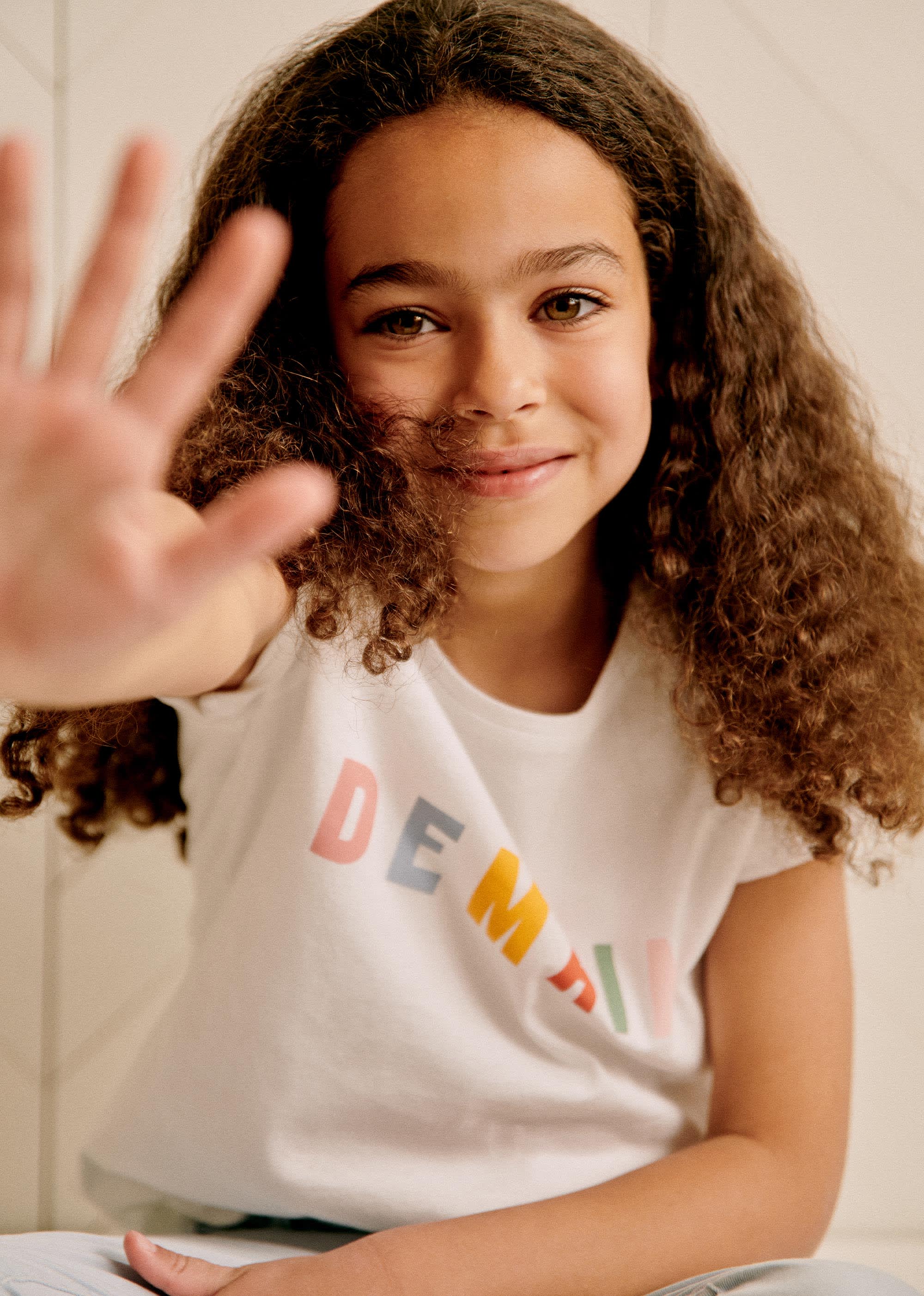 T-Shirt Enfant - Demain - Blanc/Multico - E-SHOP/T-SHIRTS 5905331