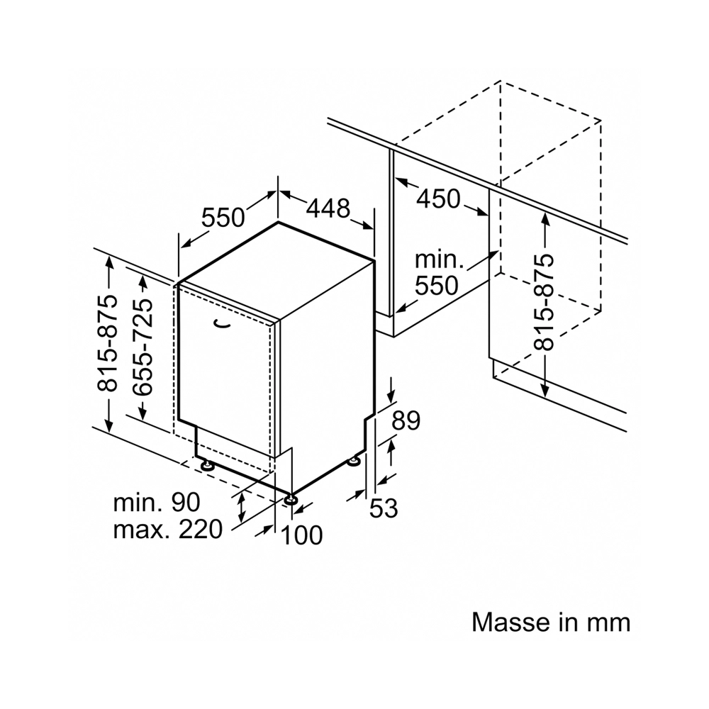 Bosch SPV6EMX05E Geschirrspüler vollintegriert 45cm