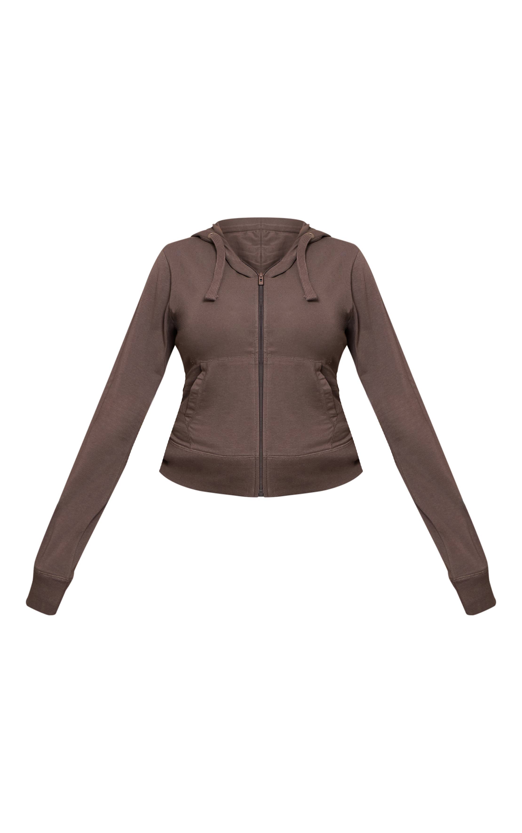 Charbon Veste De Survêtement Ajustée Zippée Basique Grande Taille Ensemble Coordonné