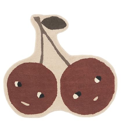 OYOY Gulvt?ppe - 86x76 cm - Cherry - Nutmeg