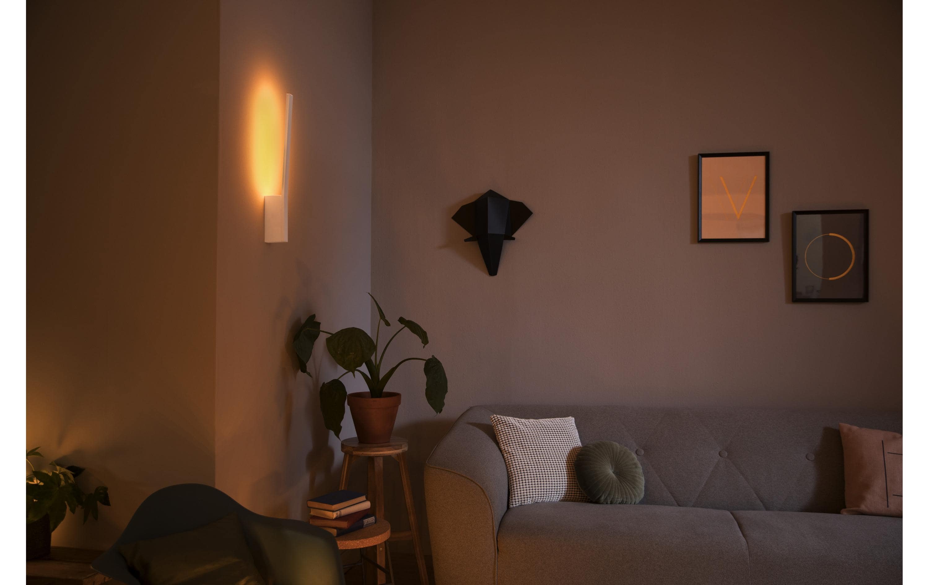 White & Color Ambiance Liane Wandleuchte Weiss<br>LED-Wandleuchte