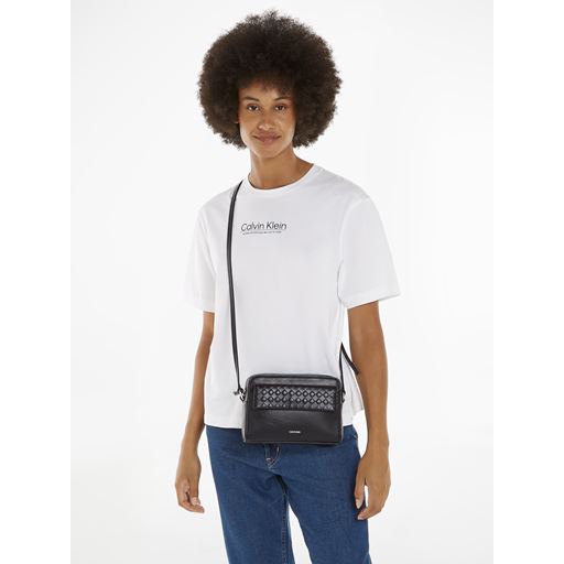 Calvin Klein Mini Quilt Crossbody Taske, Black