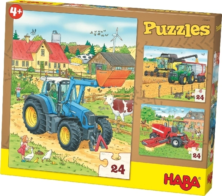 3 Puzzle –  Traktor & Co. 3X24-teilig